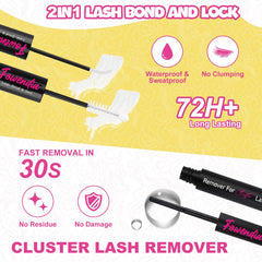 Fowendia ultra-thin band 0-3mm lashes deliver a seamless lash line.
