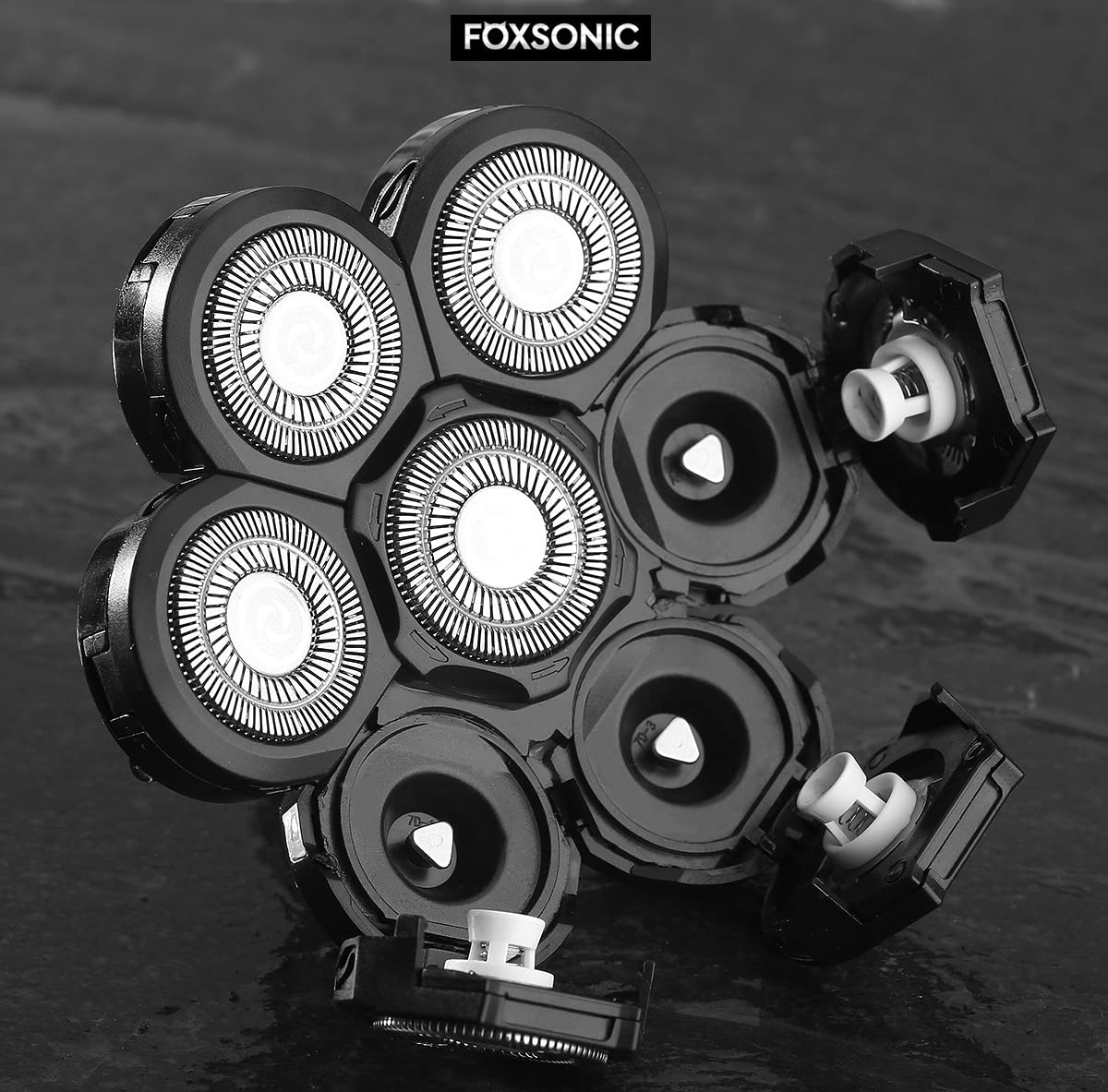 FOXSONIC 7-heads electroplate surfaces resist abrasion and stay smooth over time