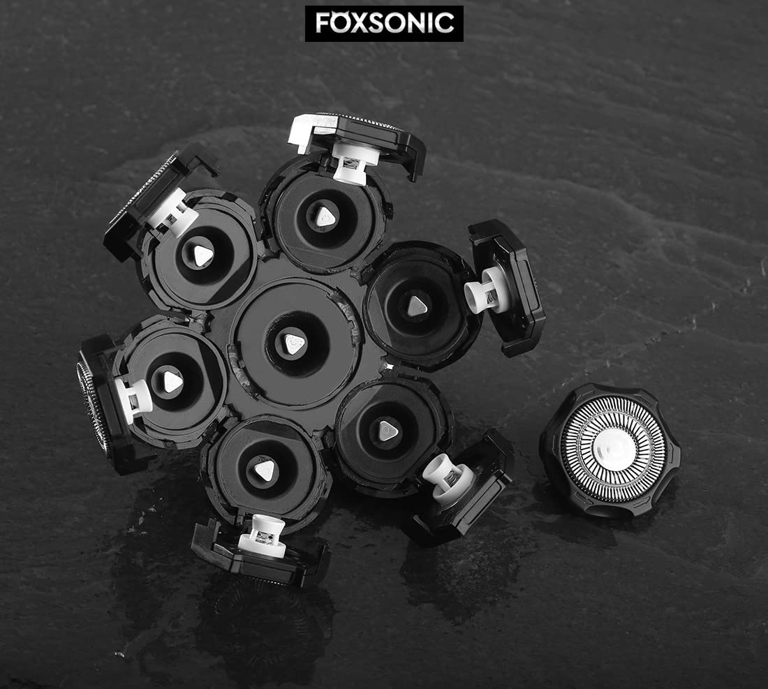 FOXSONIC 7-heads washable design simplifies cleaning after use