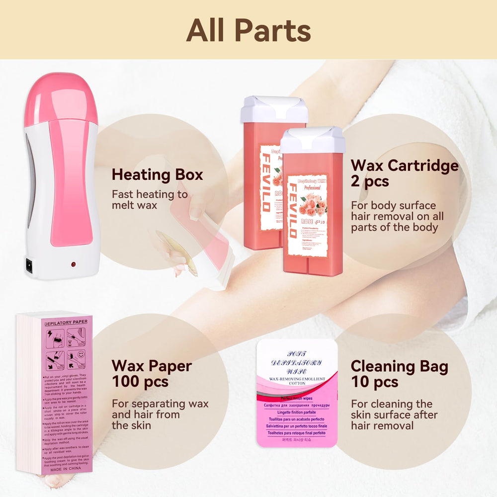 FOCTXI Hair Removal Kit arms demonstrates quick, comfortable waxing for toned arms.