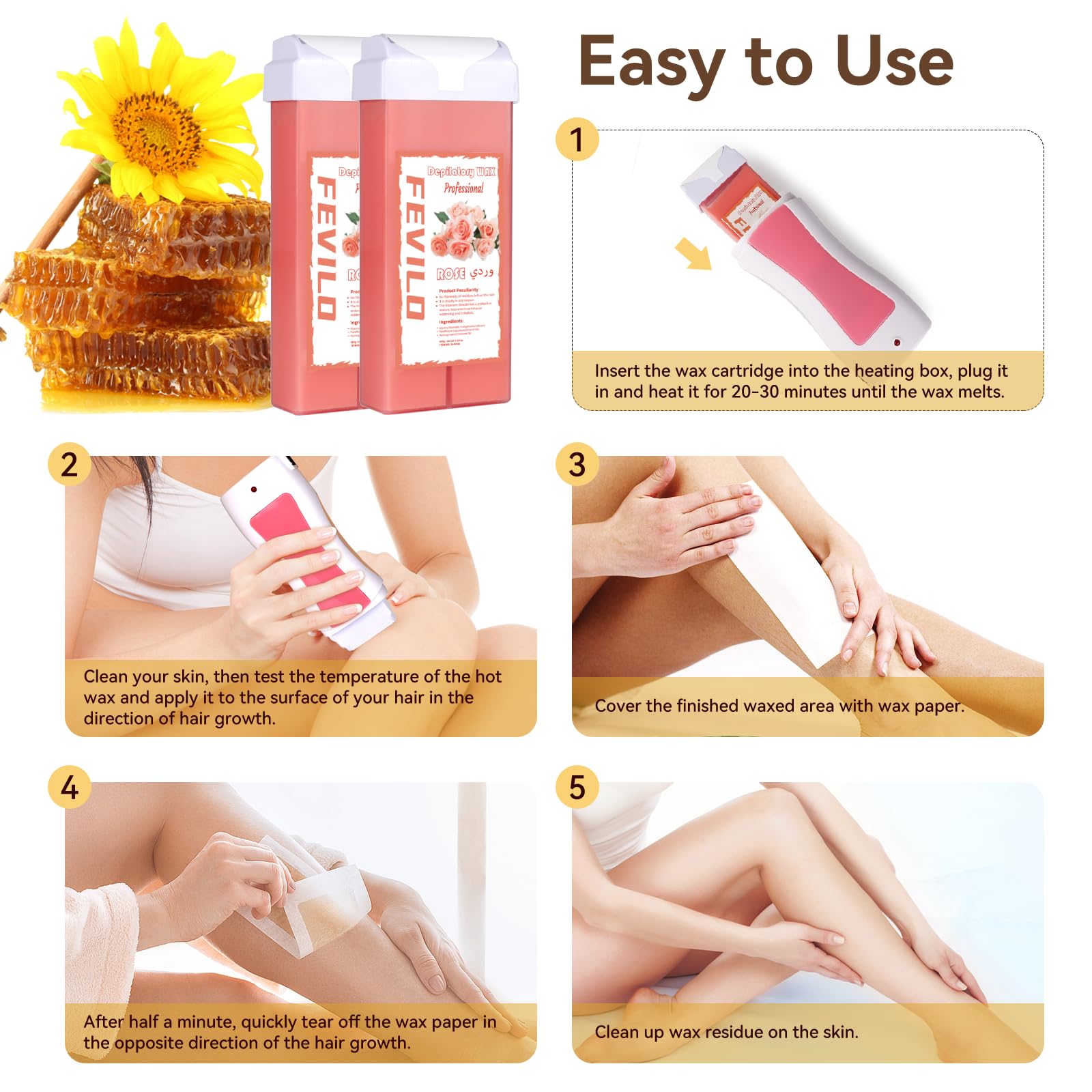 FOCTXI Wax Warmer Pink shows portable, salon-grade warmth for at-home use.