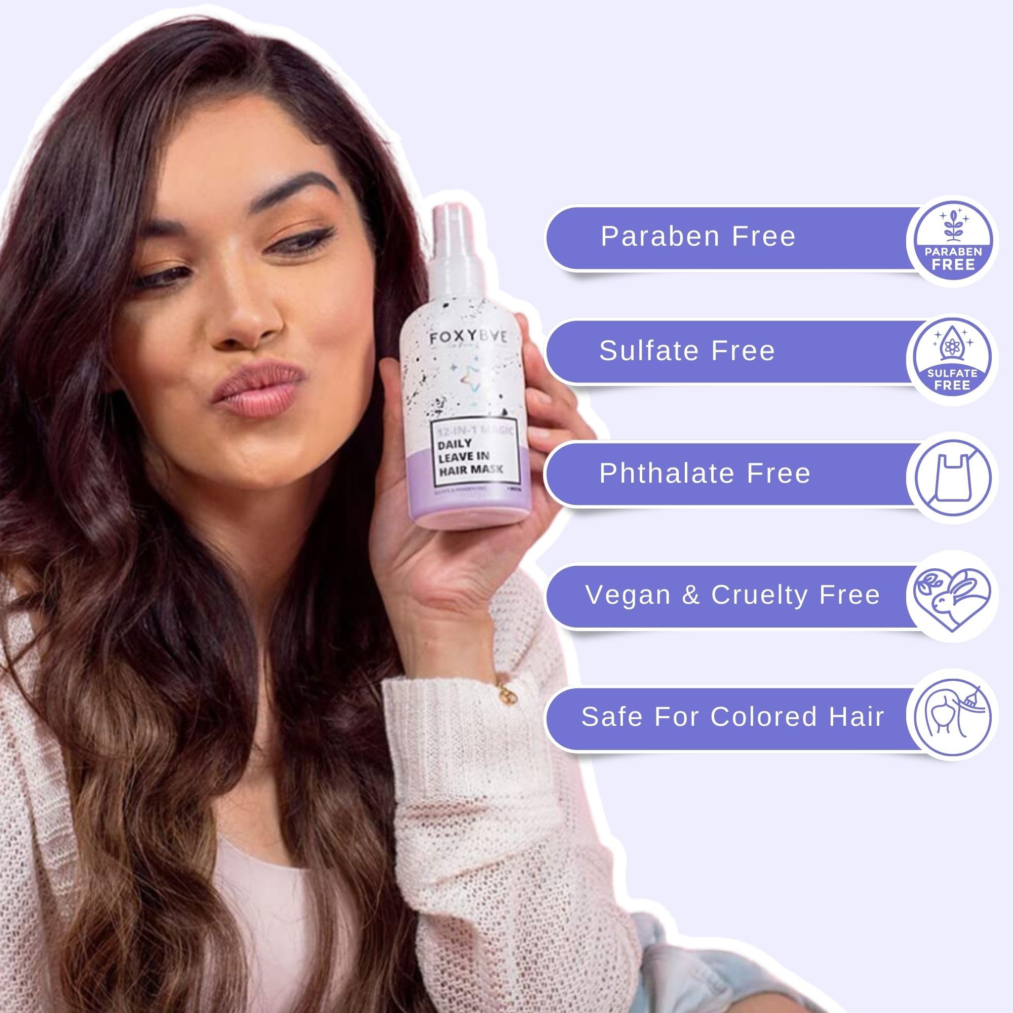 FoxyBae 8 oz jar shows vegan and cruelty-free formula for safe, mindful use.