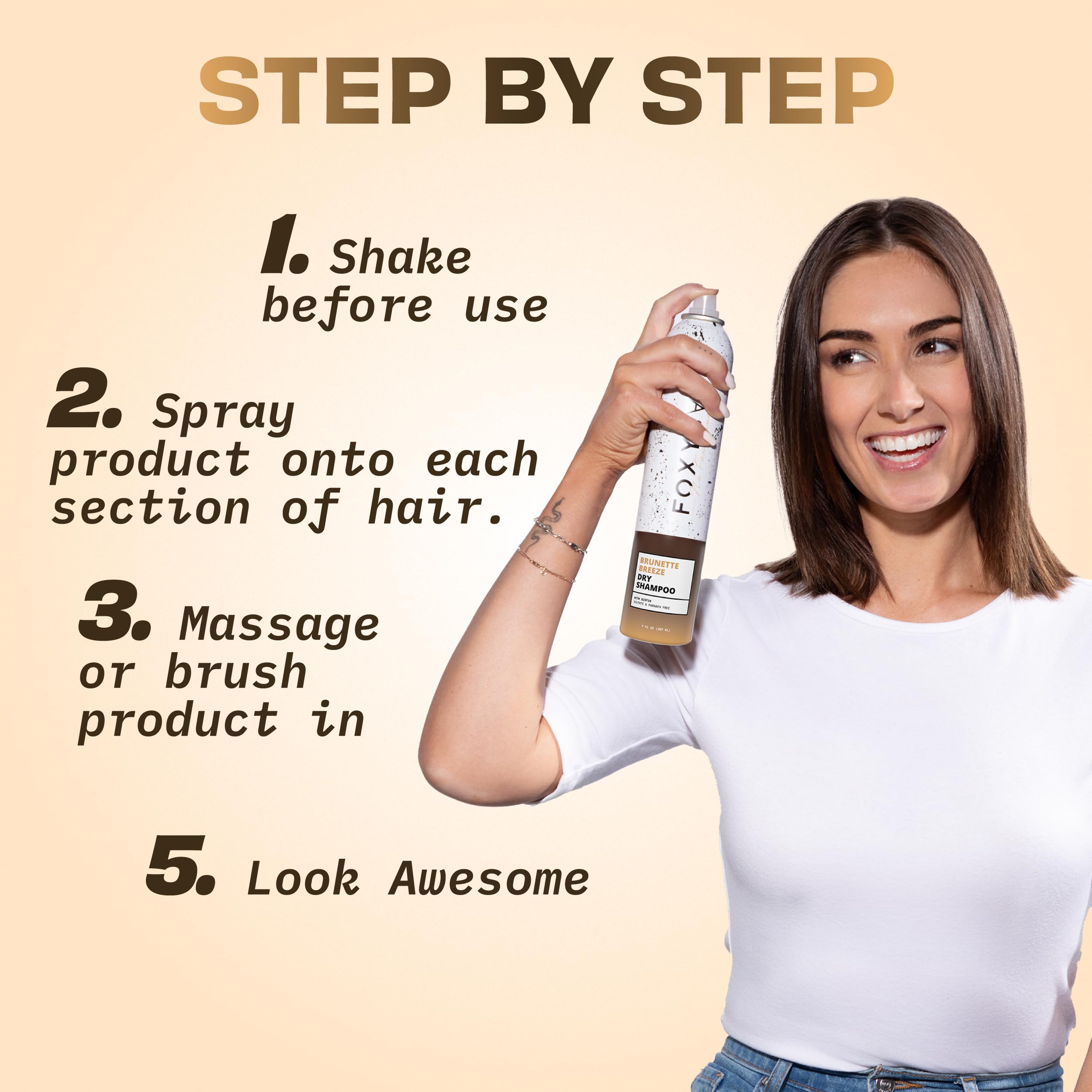 FoxyBae Brunette Breeze zeolite-biotin-closeup emphasizes oil and odor absorption.