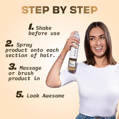 FoxyBae Brunette Breeze zeolite-biotin-closeup emphasizes oil and odor absorption.