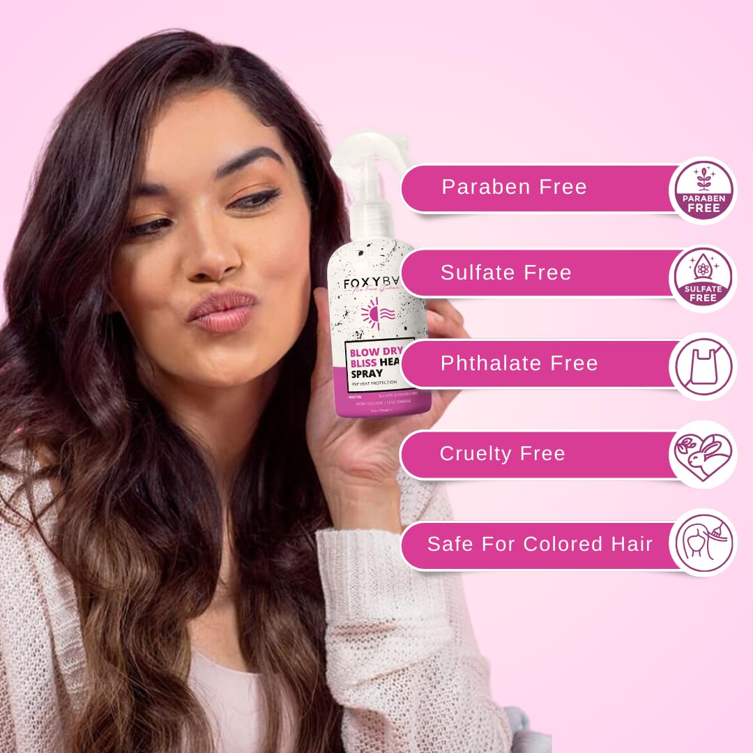 FoxyBae color-safe application shown on color-treated hair for versatile use.