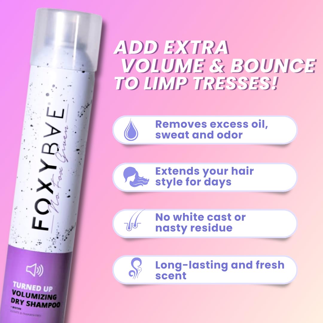 FoxyBae Turned Up application shot shows easy root absorption and texture boost.