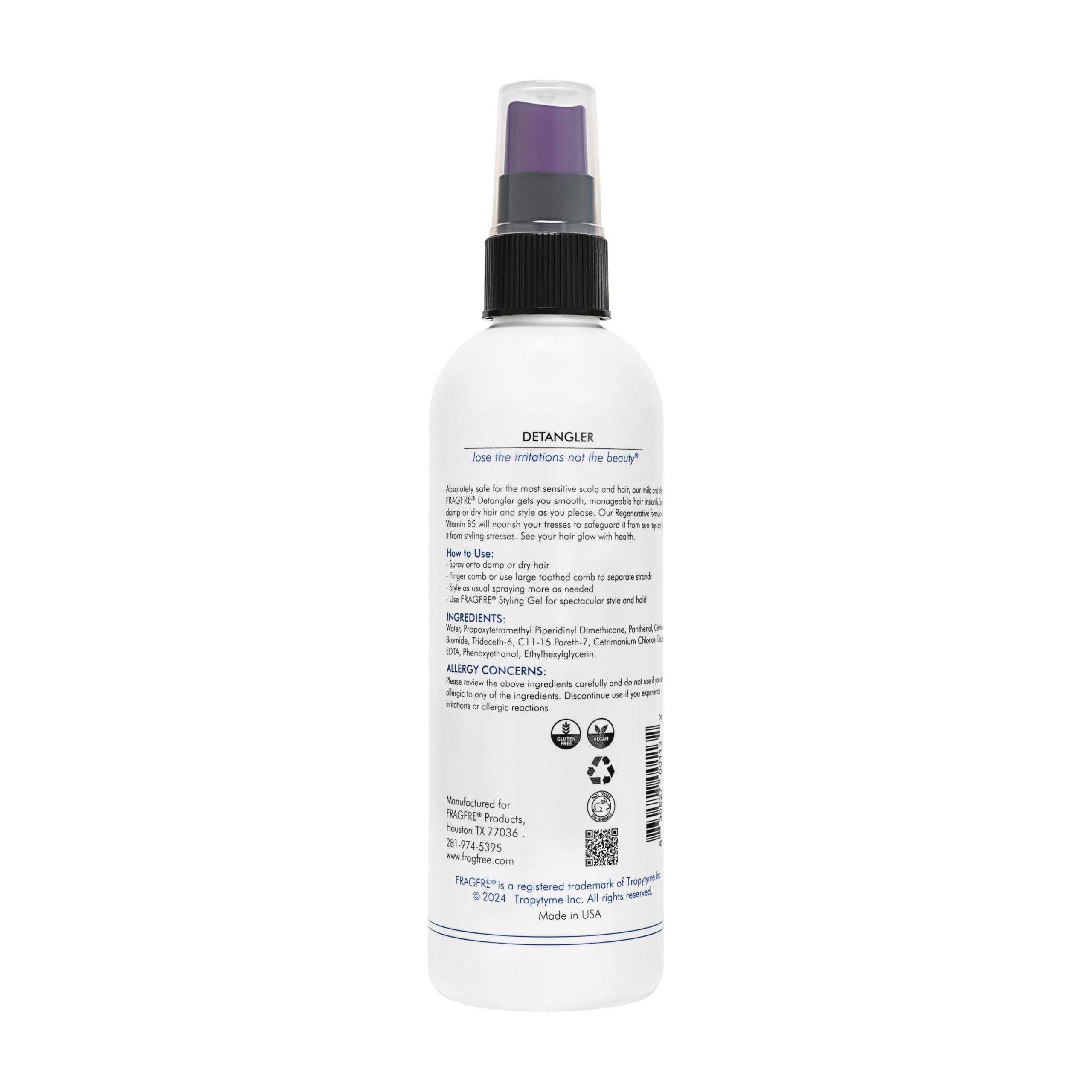 FRAGFRE 8oz bottle on shelf ready for travel and daily use.