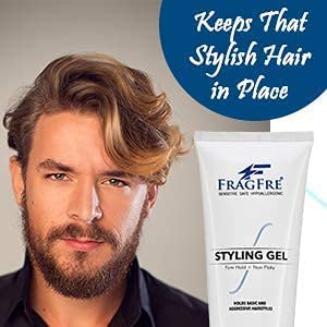 FRAGFRE Firm Hold Hair Gel fragrance-free label emphasizes pure formula.