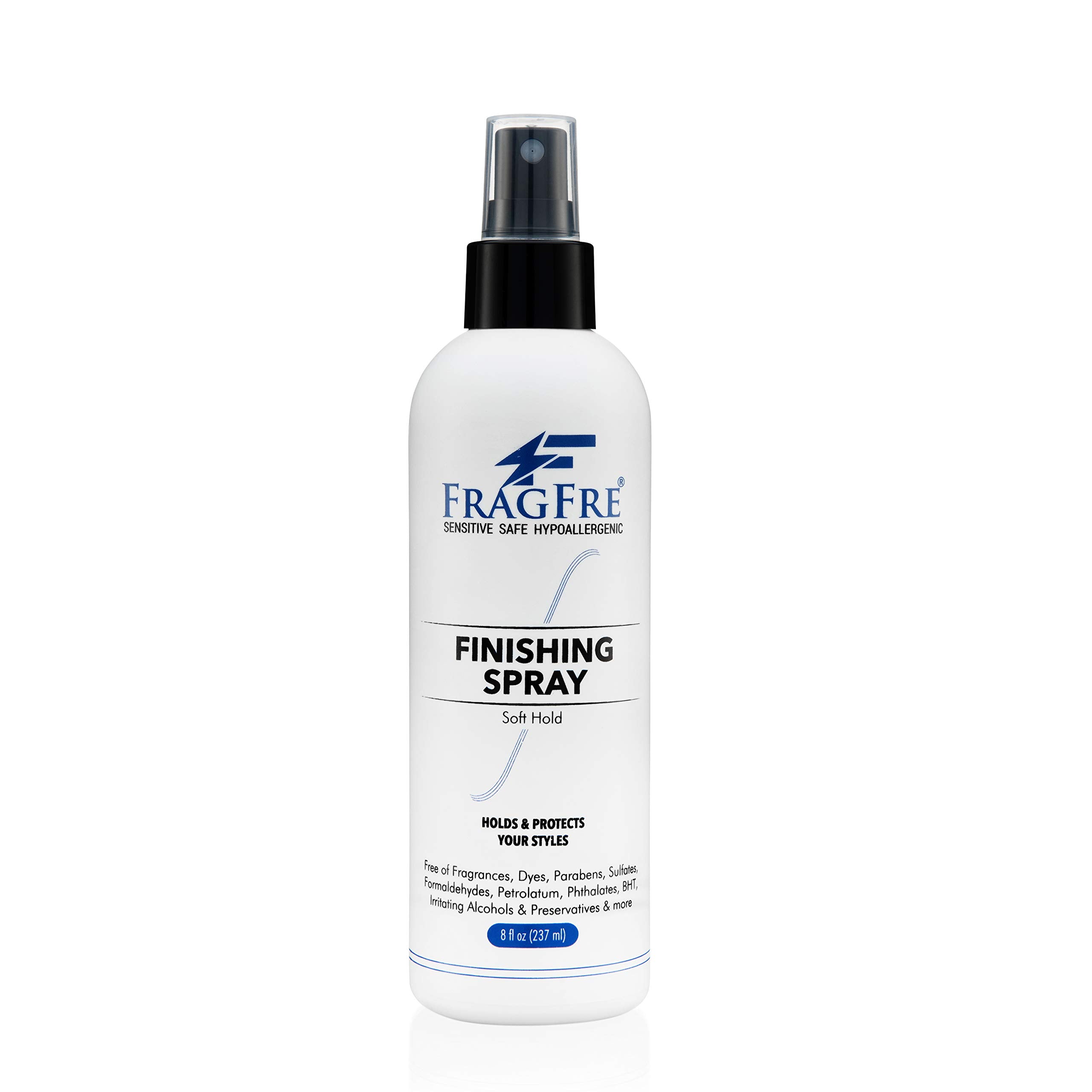 FRAGFRE Hair Finishing Spray bottle 8oz promotes flexible hold and subtle shine for daily styling