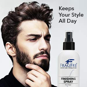 FRAGFRE hair finishing spray humidity shield helps maintain style.