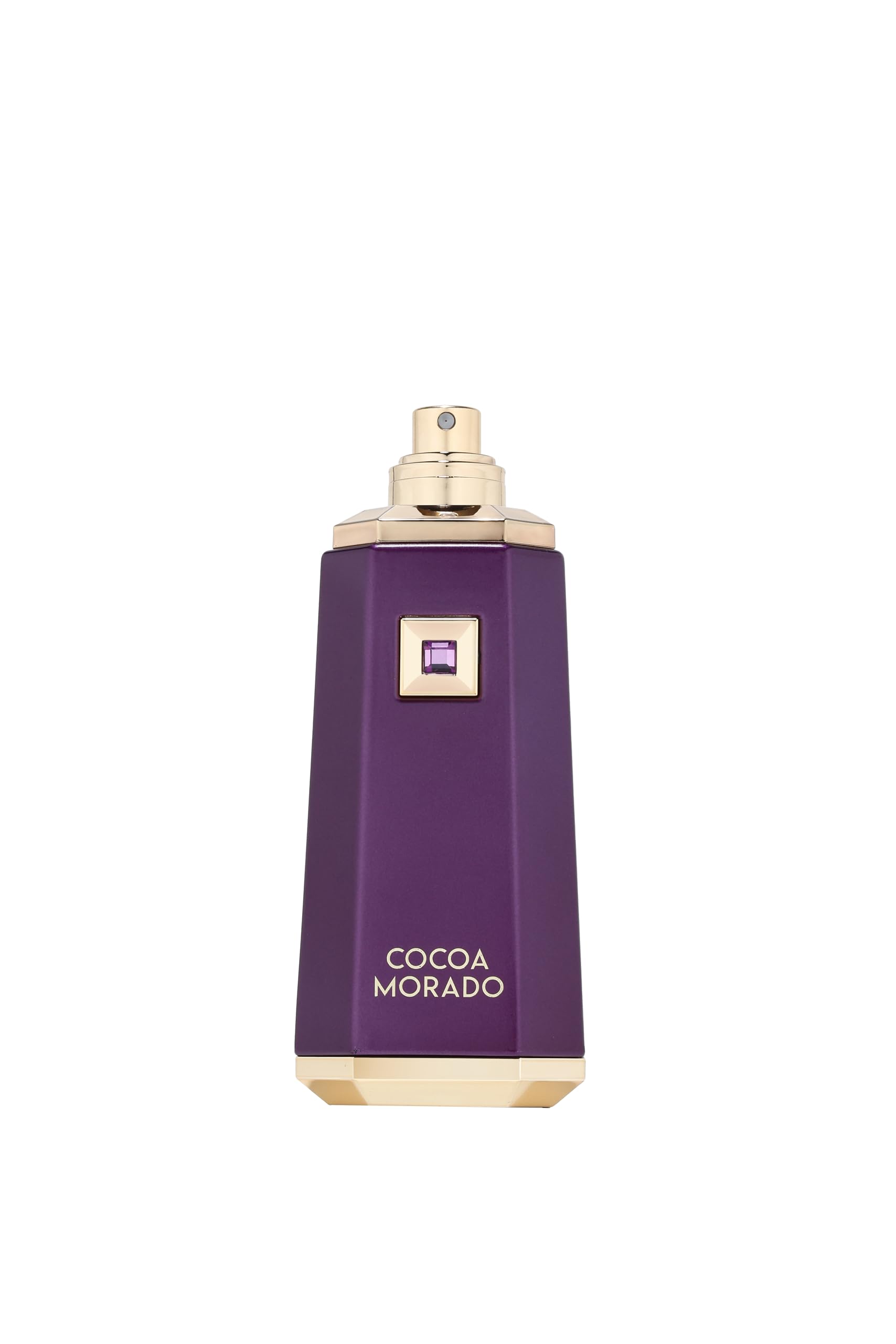 Fragrance World Cocoa Morado packaging highlights premium ingredients and luxury notes.