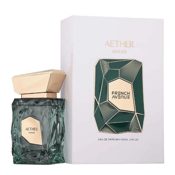 Fragrance World French Avenue Aether heart-notes image highlights cedar petitgrain and violet