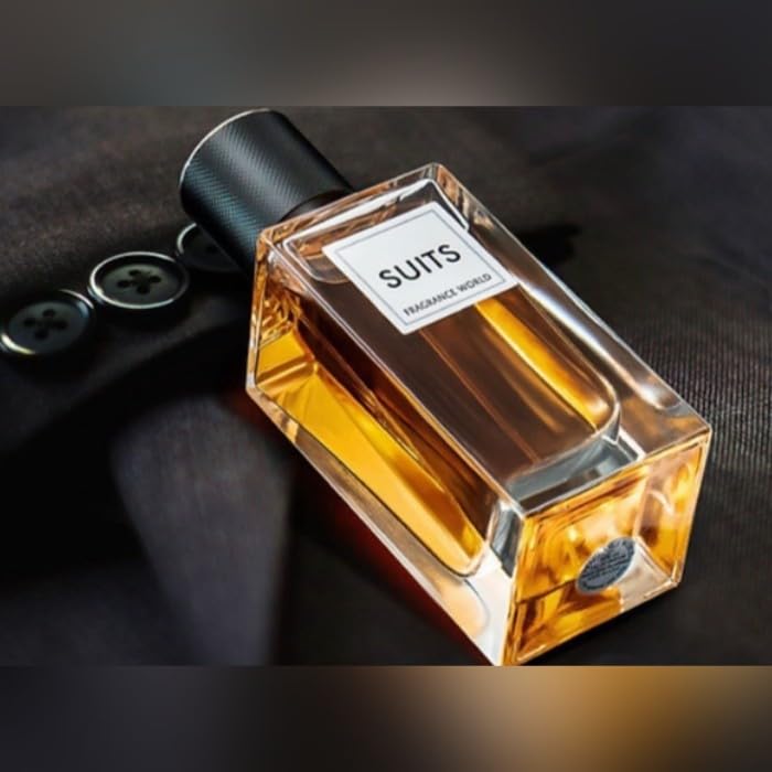 Fragrance World Suits cap close-up for precise spray and easy application