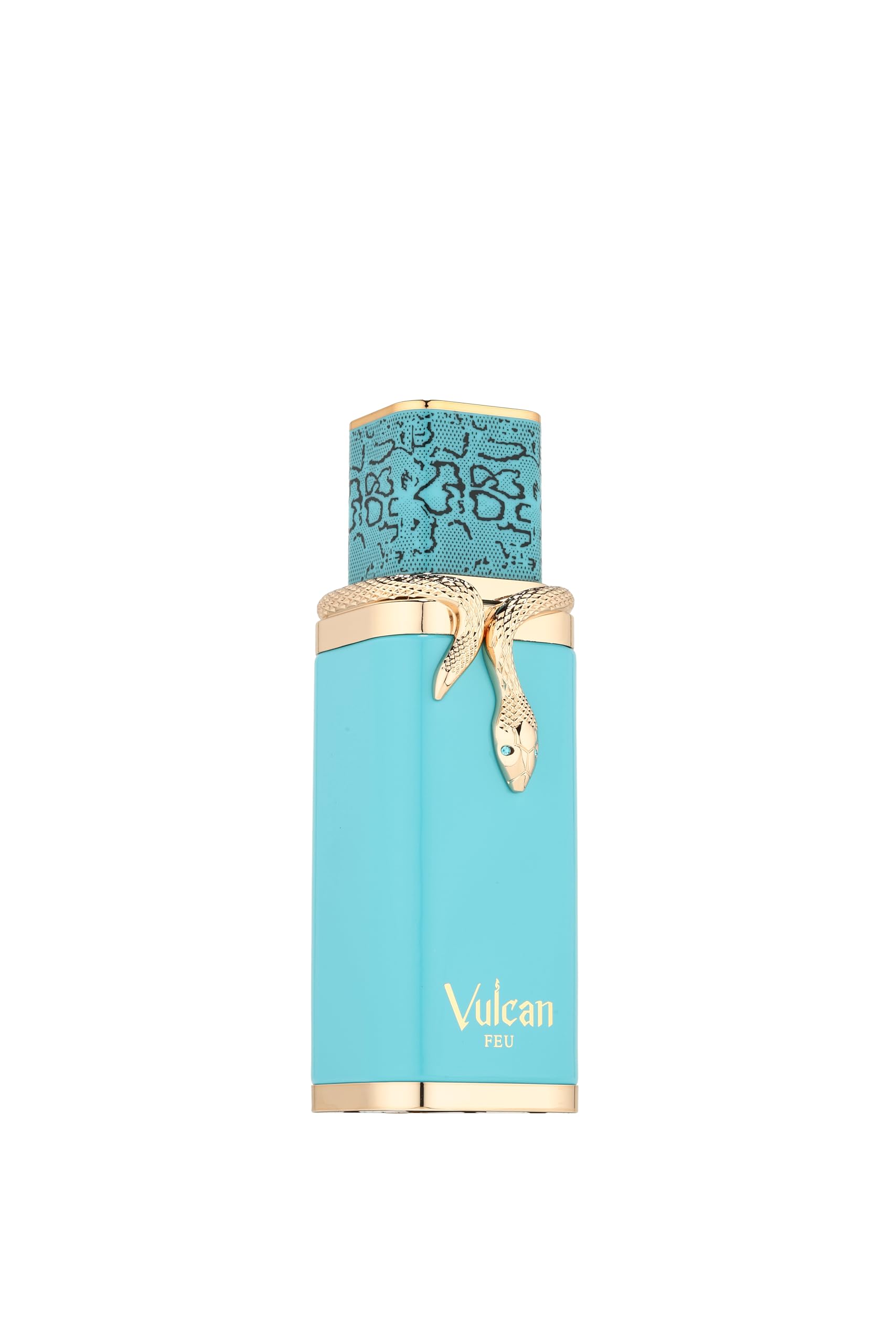 Vulcan Feu cap close-up highlights premium packaging for gifting.