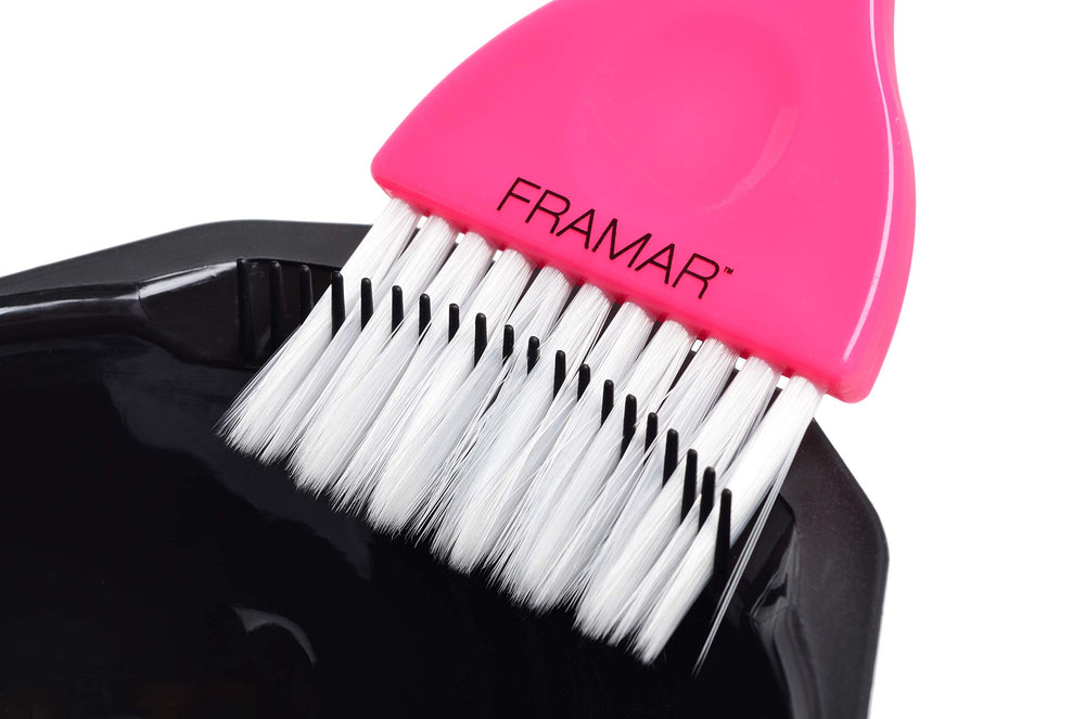 Framar Color Bowl ideal for mixing developer with dye, bleach, or toner.