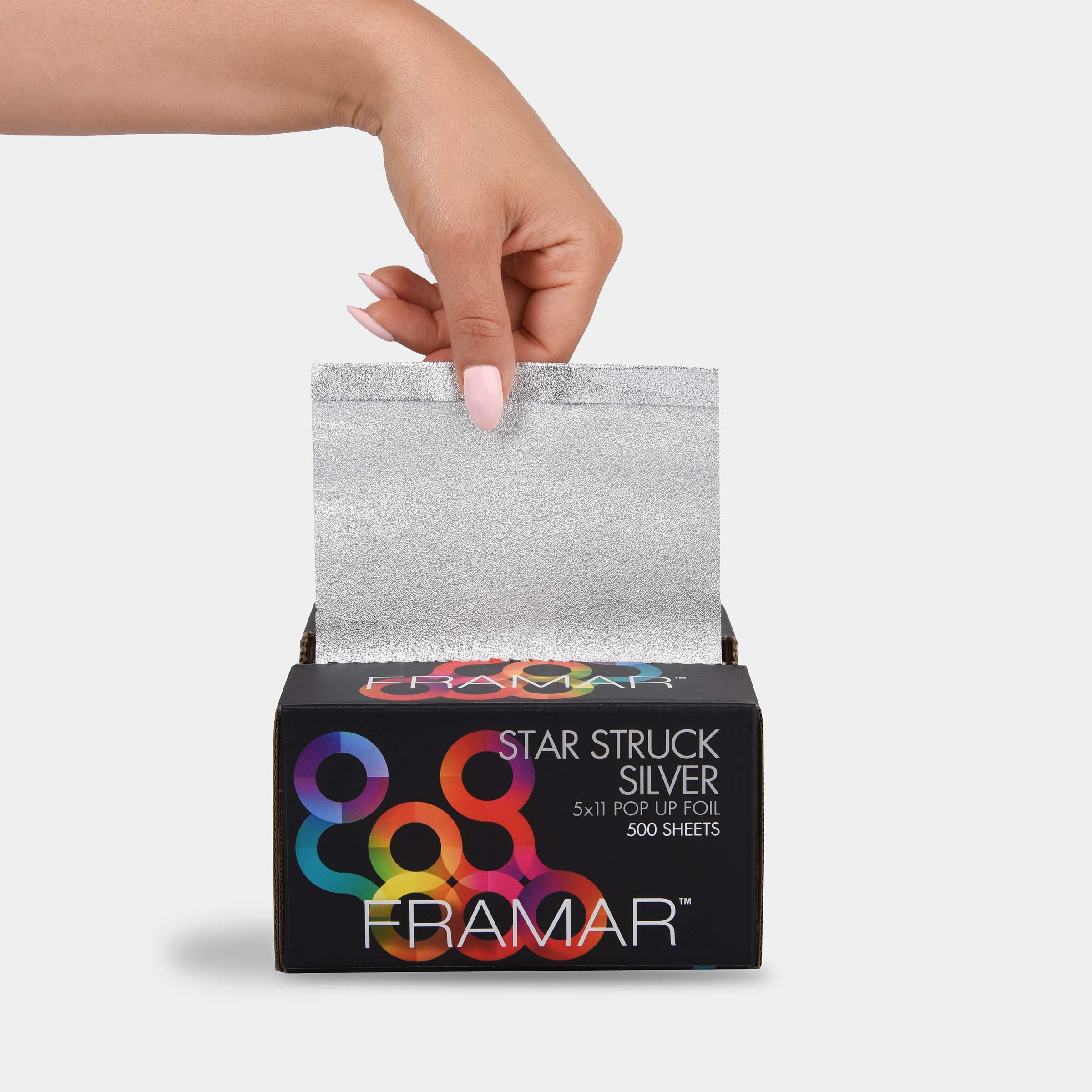 FRAMAR five-by-eleven hair foil sheet fits standard highlight setups