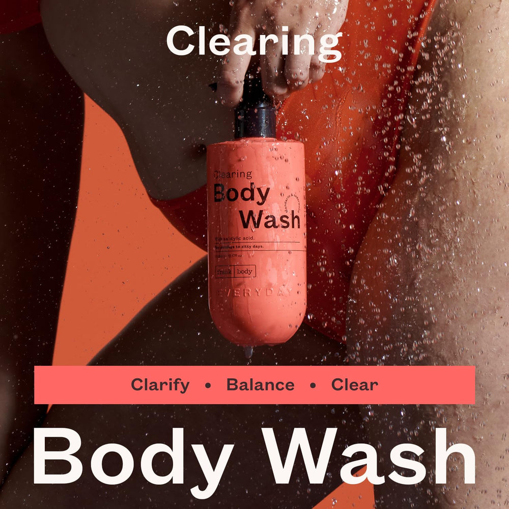 Foamy lather of frank body Clearing Body Wash close-up for gentle exfoliation