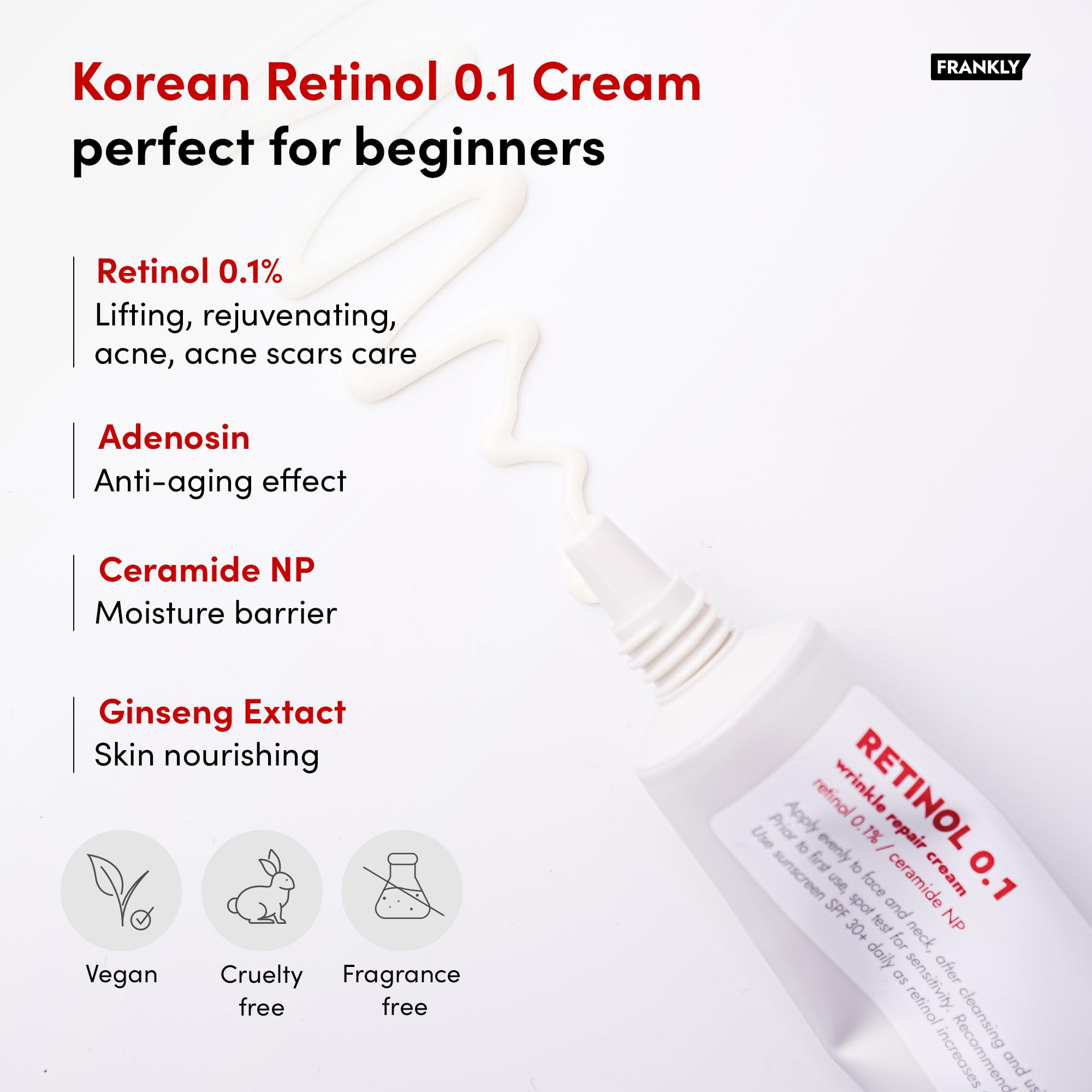 FRANKLY ceramides ginseng cream jar emphasizing deep hydration.
