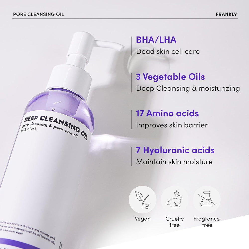 FRANKLY Pore Cleansing Oil science-backed K-beauty approach highlights transparency