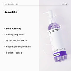 FRANKLY Pore Cleansing Oil vegan cruelty-free packaging signals ethical skincare