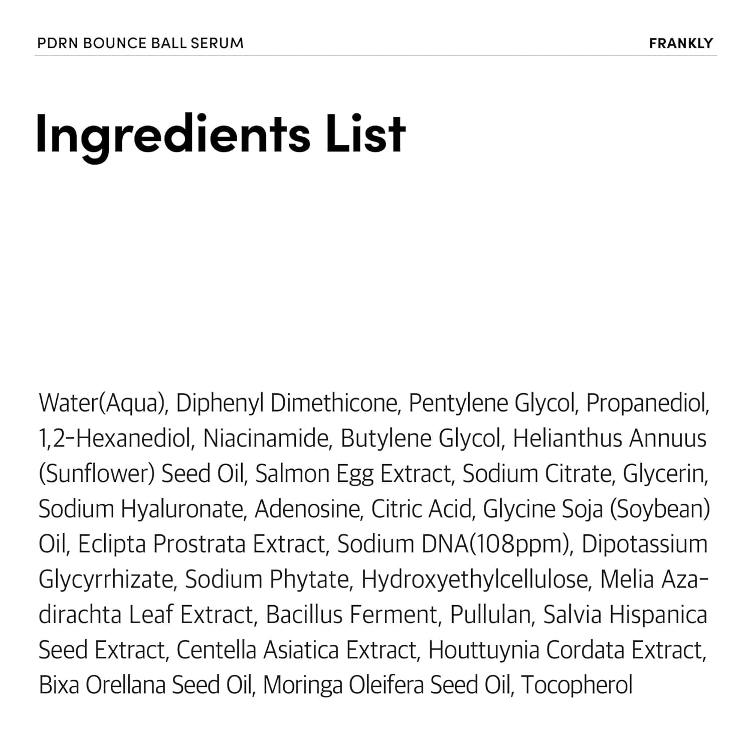 FRANKLY Salmon PDRN Bounce Ball Serum post-procedure skin ready look