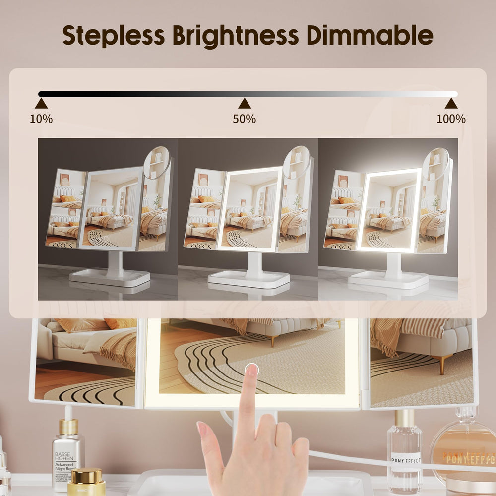 FRANO makeup mirror 10x magnetic mini mirror for ultra-close detail tasks