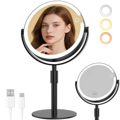 FRANO makeup mirror 8-inch dual-sided for easy makeup application