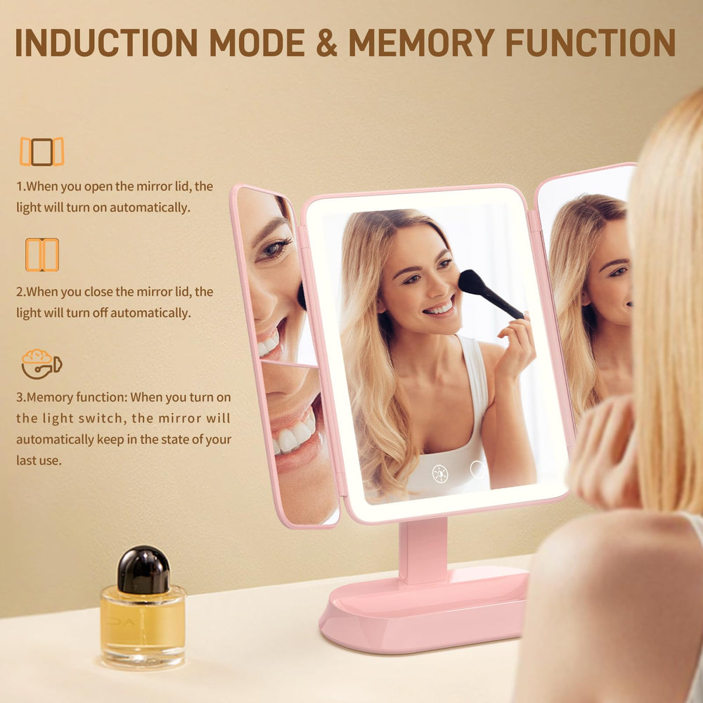 FRANO mirror foldable-design saves space while packing light