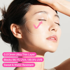 FRANZ UV patch invisible-fit ensures smooth makeup application over protected skin