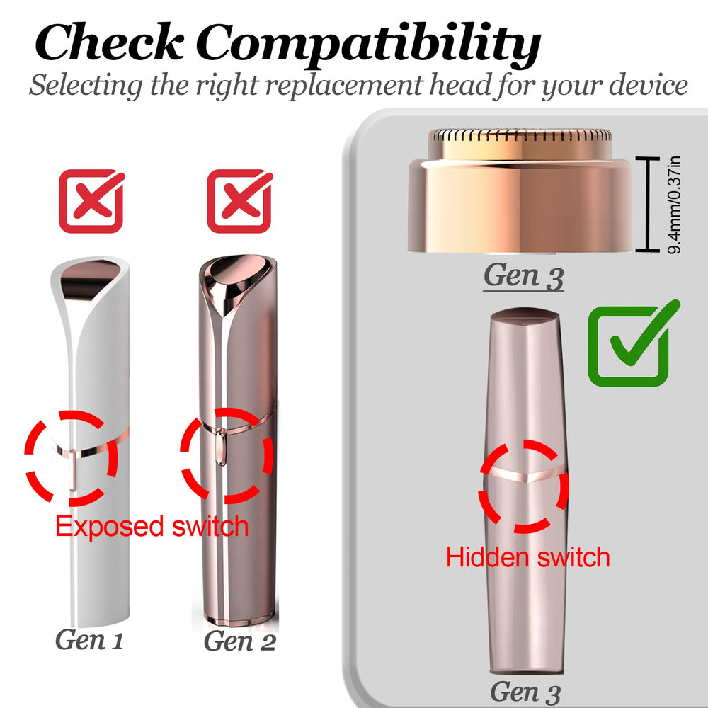 FRASAM 18K gold hypoallergenic heads provide a sterile shaving surface for sensitive skin