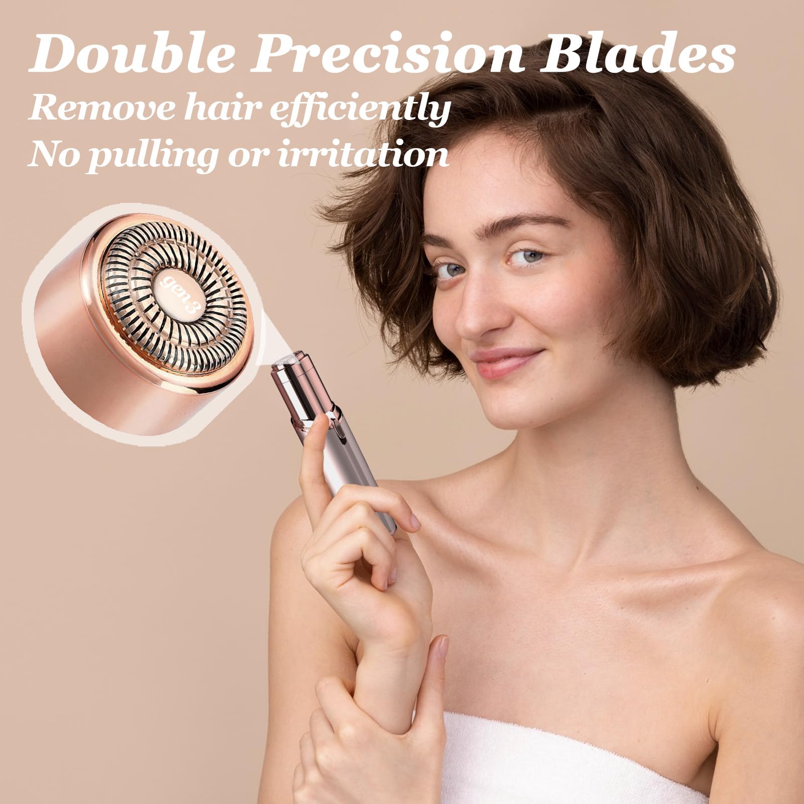 FRASAM dual micro-surgical blades deliver efficient peach fuzz removal