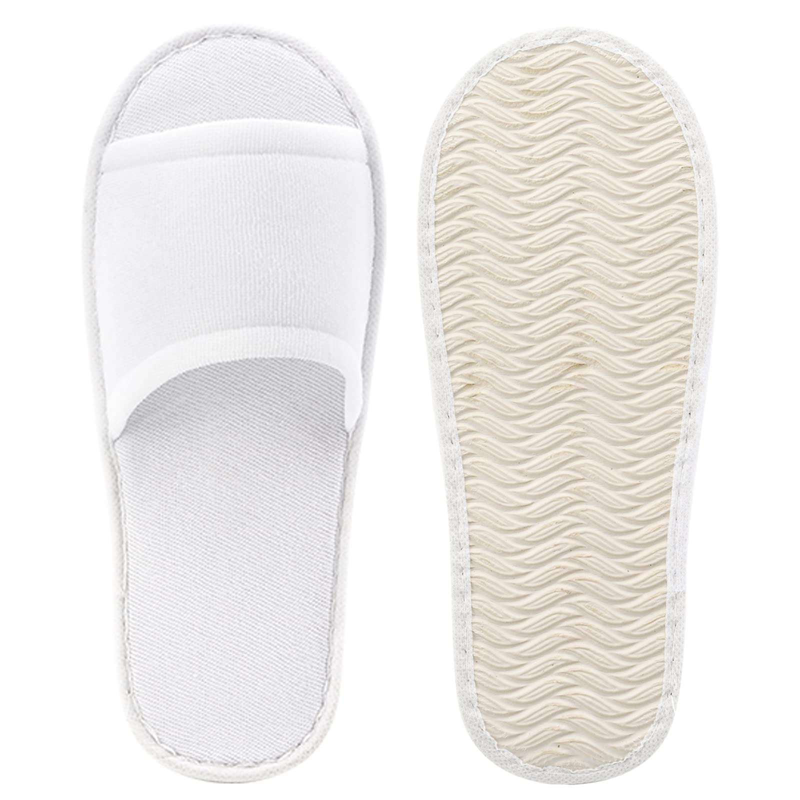 Frcctre bulk guest slippers, individually wrapped, ideal for events.