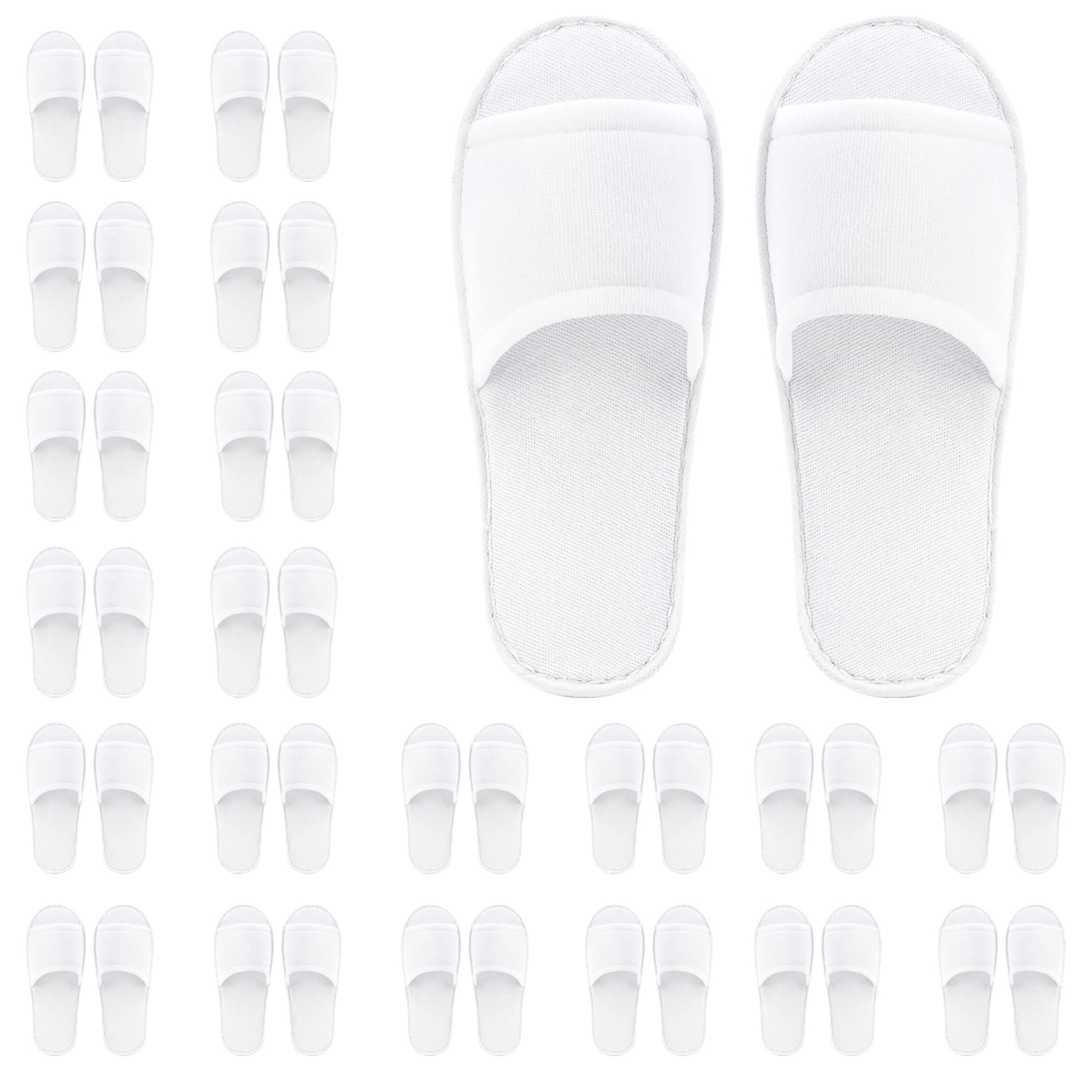 Frcctre 20-pairs disposable slippers packaging ready for hotel guests.