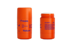 Freaks of Nature Peak Performance Sun Stick packaging shows reef-safe mineral protection for outdoor days.