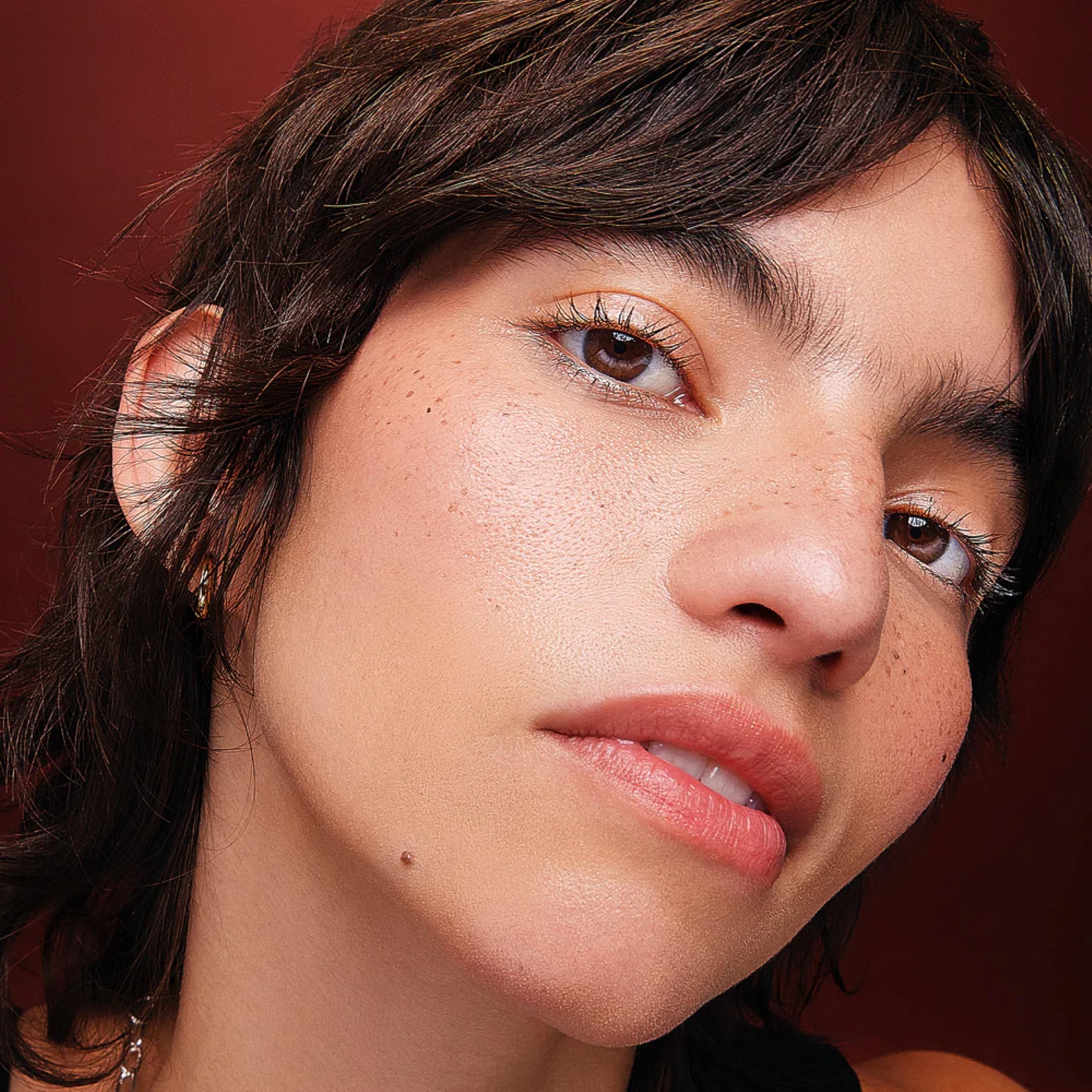 Freck Beauty Noir shade swatch suitable for deeper skin tones on wrist