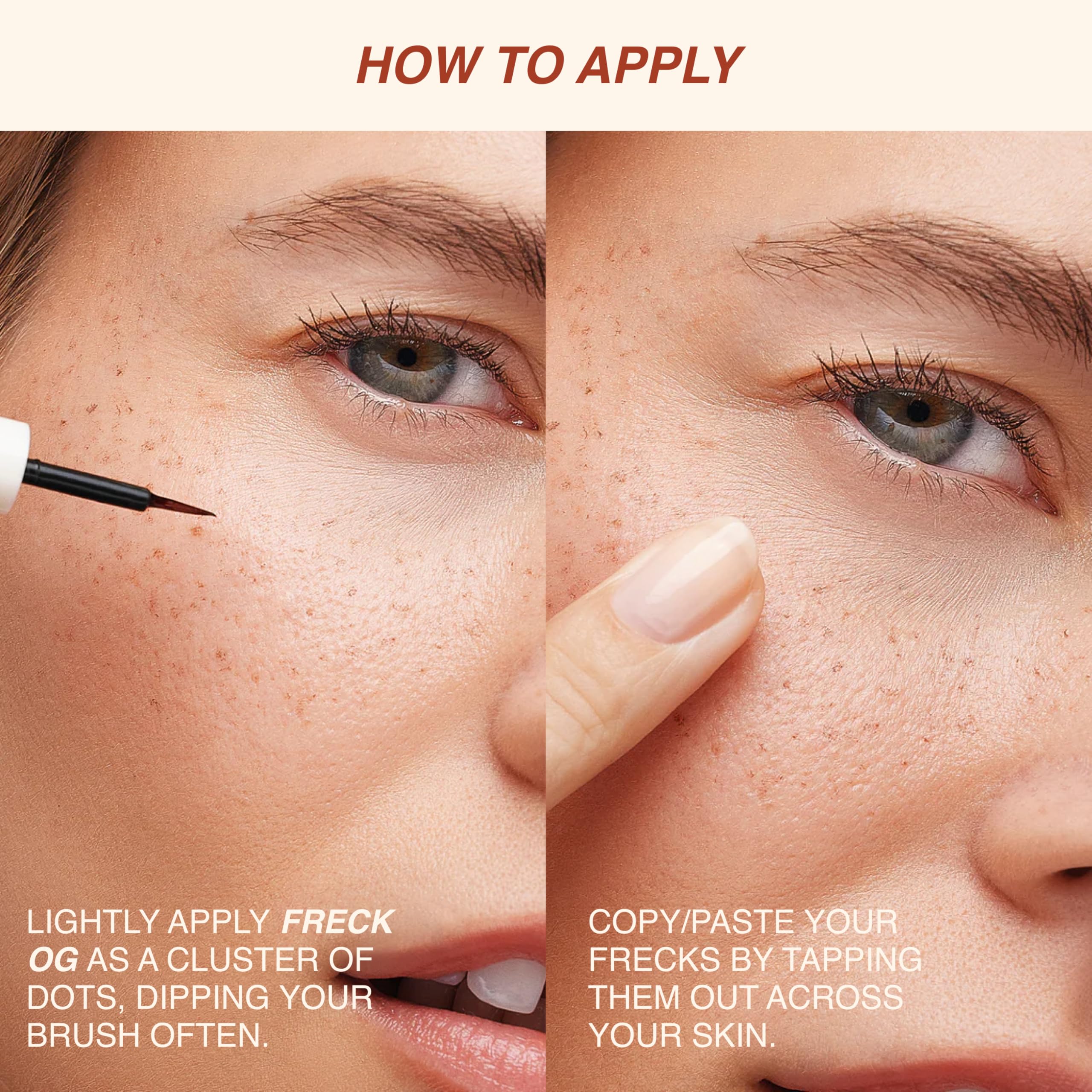 Freck Beauty Freckle Pen easy tap-application for seamless, natural finish