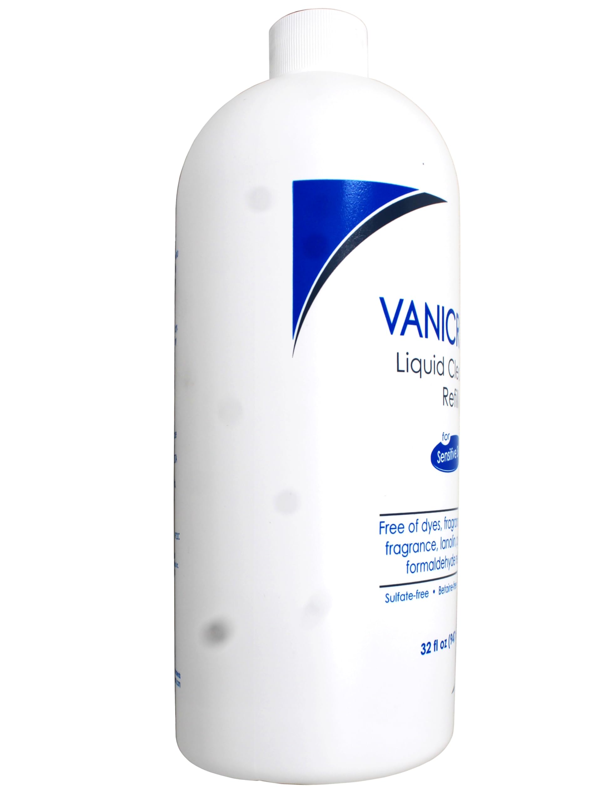 Free & Clear liquid cleanser applied on skin for gentle cleansing