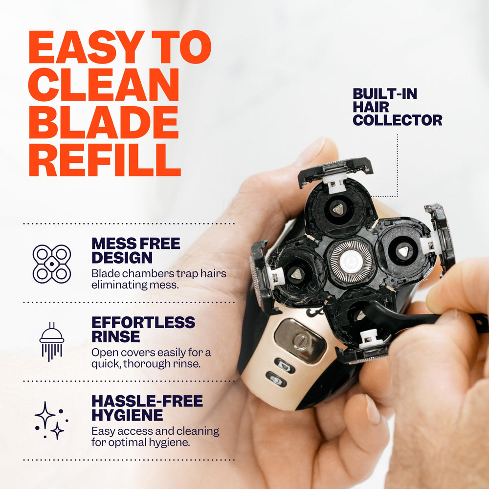 Freebird FlexSeries refills built for 50 shaves of dependable performance