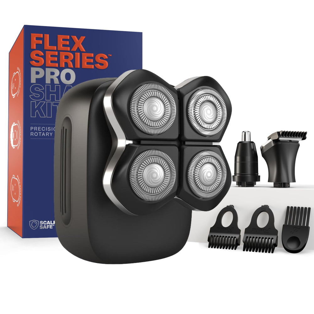Freebird FlexSeries Pro head shaver silhouette for a smooth, confident bald look.