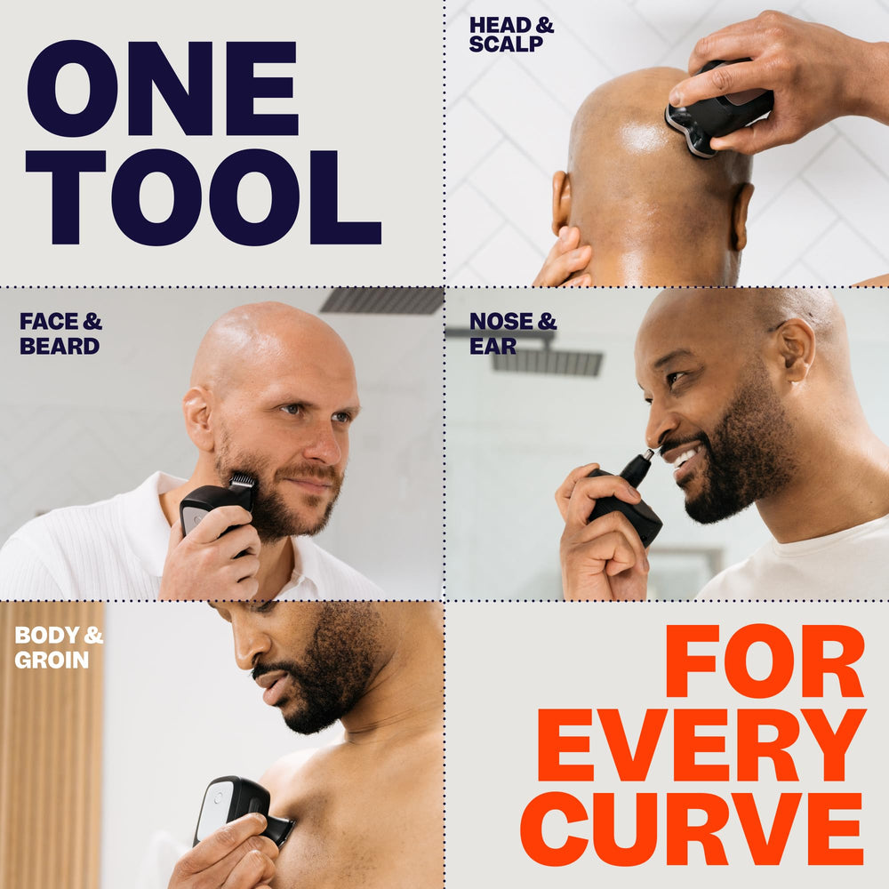 Freebird FlexSeries Pro scalp-safe technology highlight for gentle, nick-free shaving.