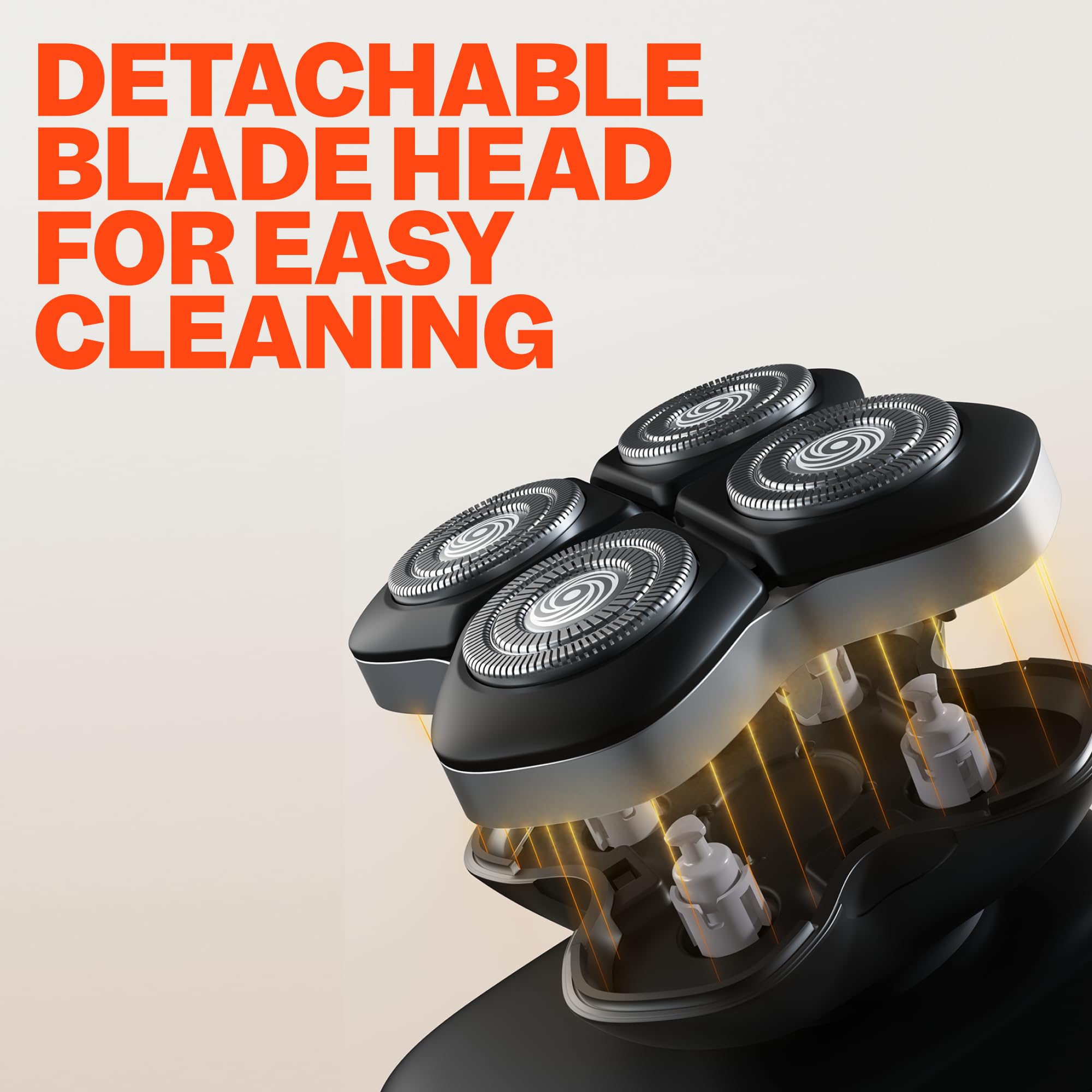 Freebird FlexSeries Pro waterproof design shown for safe body and head shaving.