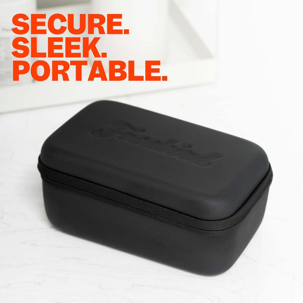 Freebird FlexSeries Travel Case compatible with FlexSeries Shaver ensures quick setup.