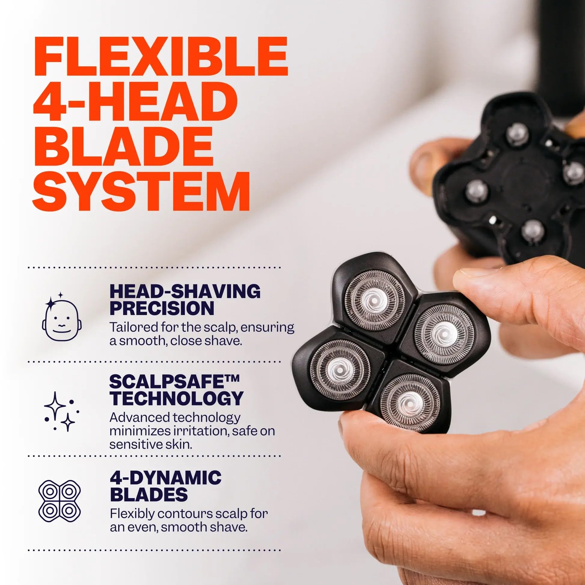 Freebird head shaver replacement installation demonstrates easy blade swap