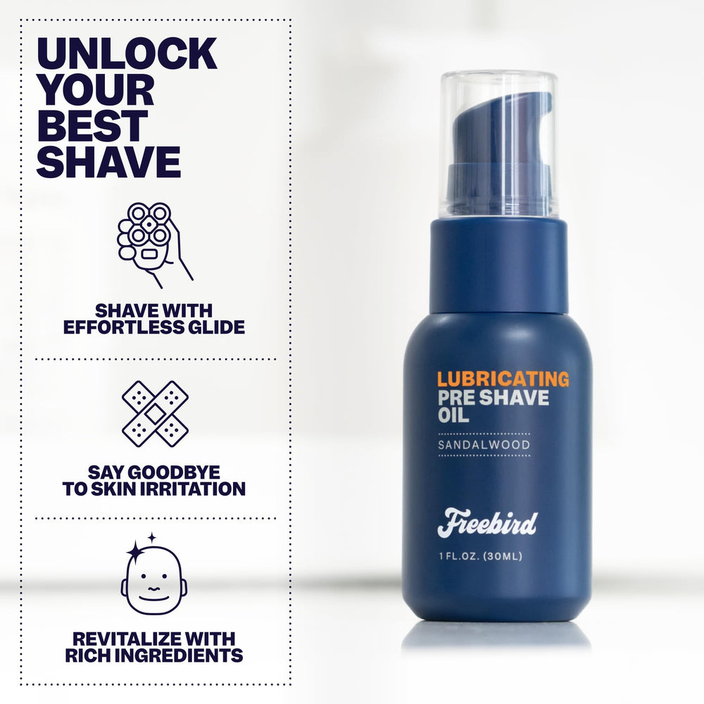 Freebird Pre Shave Oil razor compatibility all types supports versatile shaving