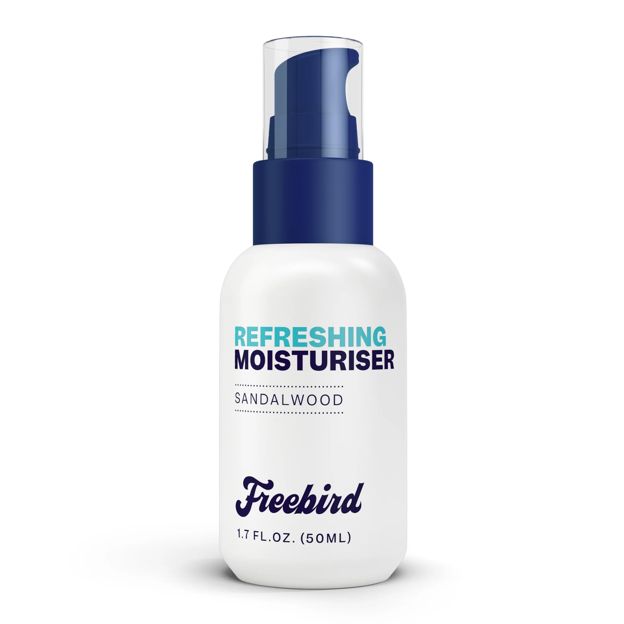 Freebird Scalp Moisturizer bottle promotes non-greasy hydration for bald heads.