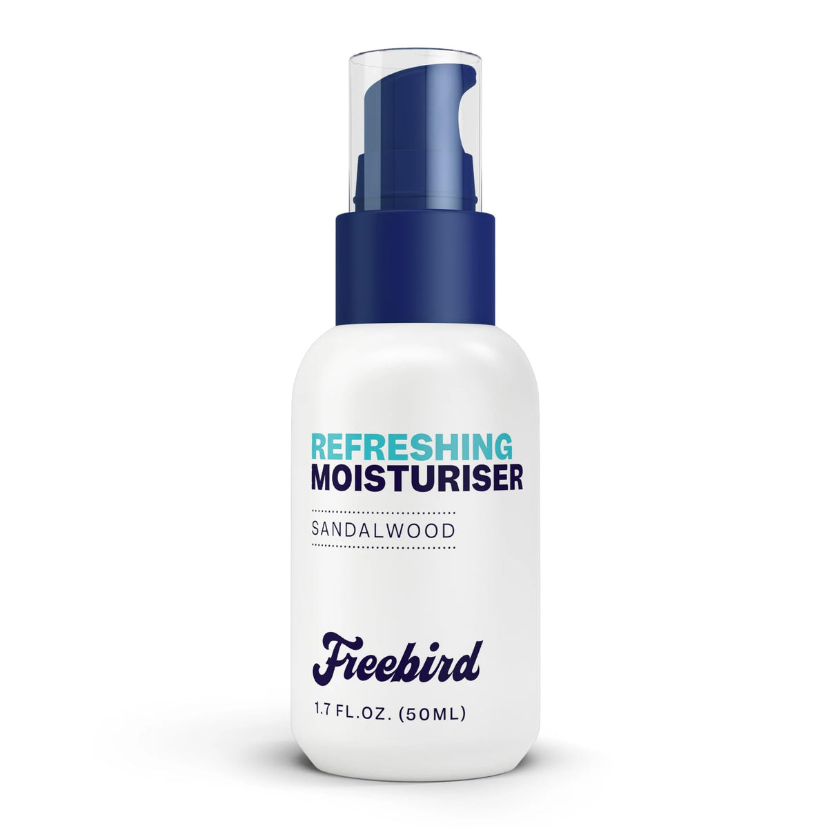 Freebird Scalp Moisturizer bottle promotes non-greasy hydration for bald heads.