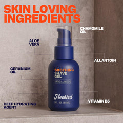 Freebird Shave Gel 60ml Clear-non-foaming for visibility while shaping beard or edges.