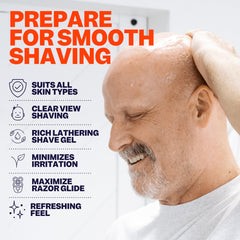 Freebird Shave Gel 60ml sensitive-skin formula delivers irritation-free prep for precise lines.