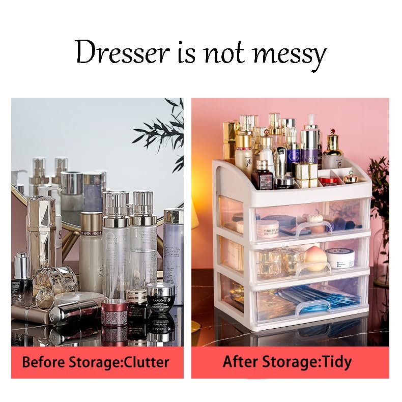 Freebirdly makeup organizer fits bathroom counters for clutter-free routines.
