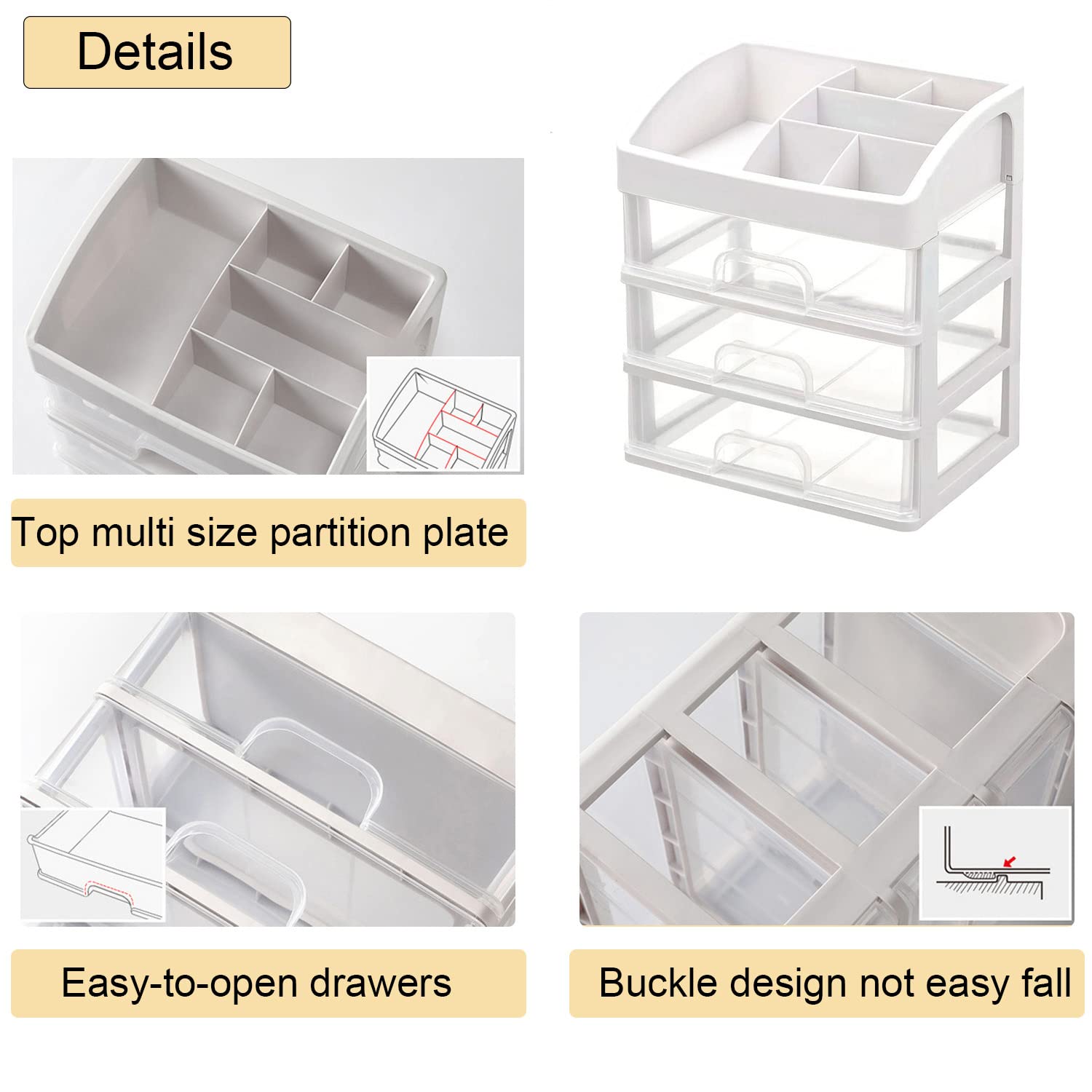 Freebirdly arc-type storage helps declutter skincare and cosmetics with clear design.